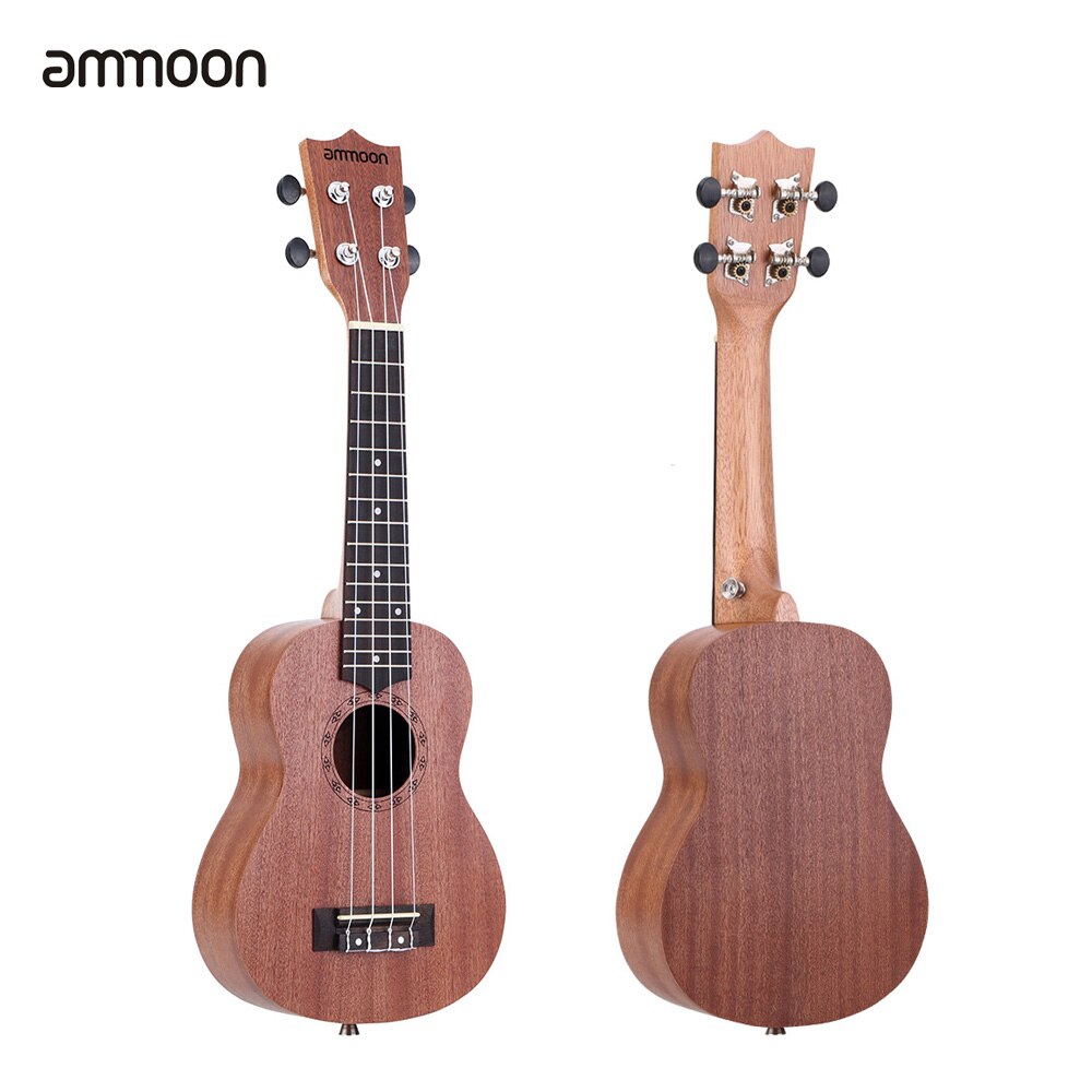 Ammoon 21 "Ukulele Sapele Akoestische Ukelele Mini Hawaii Gitaar 15 Fret 4 Strings Ukulele Gitaar Musical String Instrument