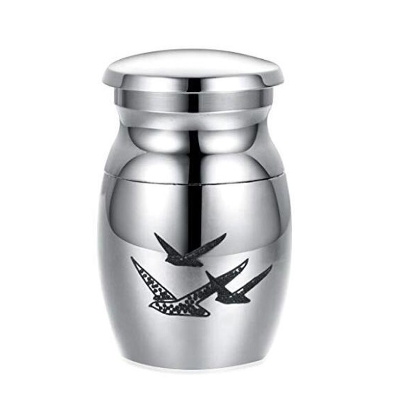 Árbol de la vida de Metal de 40x30mm, urnas para cenizas, recuerdo conmemorativo, suministros de urna funeraria Mini, siempre en mi cremación del corazón
