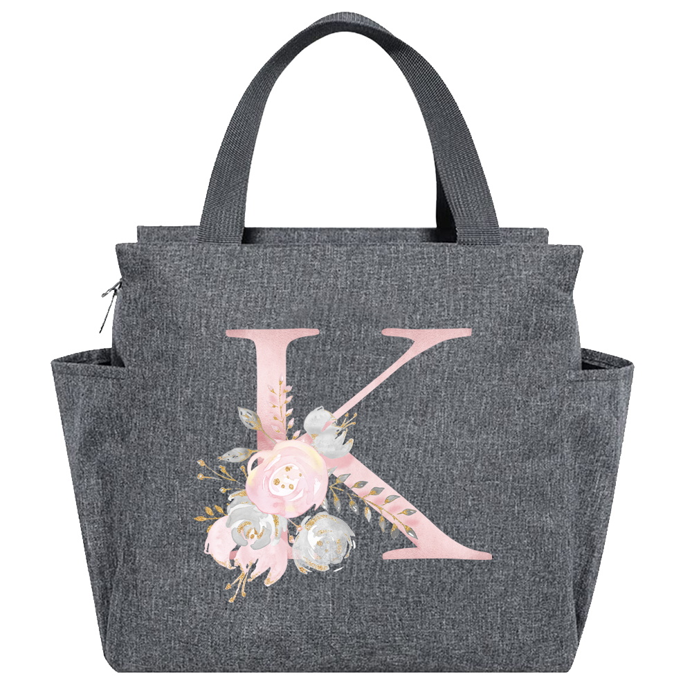 Izolowana torba na lunch Cooler Lunch Box Przenośna izolowana płócienna torba Bento Pack Termiczna torba na żywność Piknikowa torba na ryż dla kobiet i dzieci: Niebieski