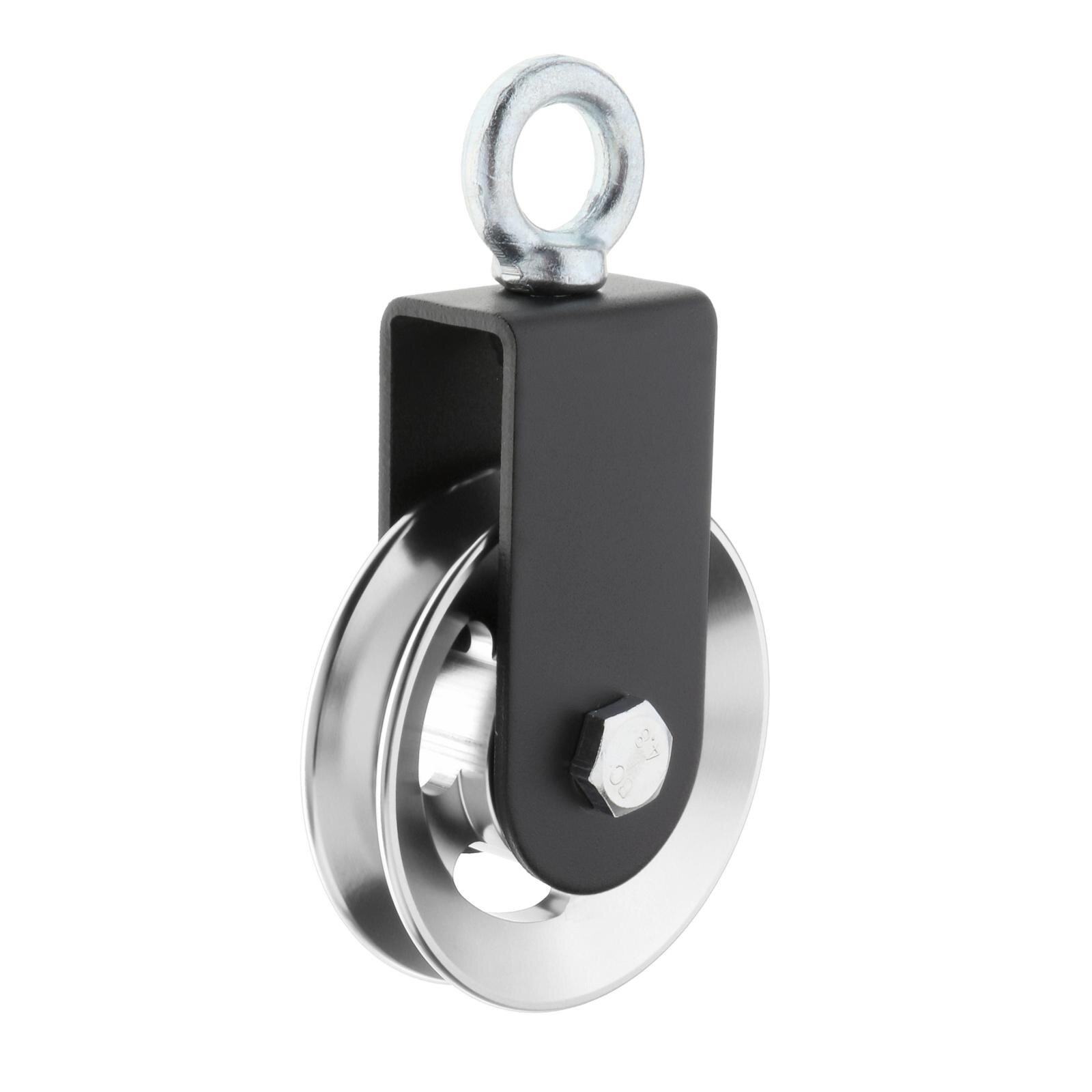 Traction Wheel Aluminium Alloy Silent Groove Durable Block Bearing Lifting