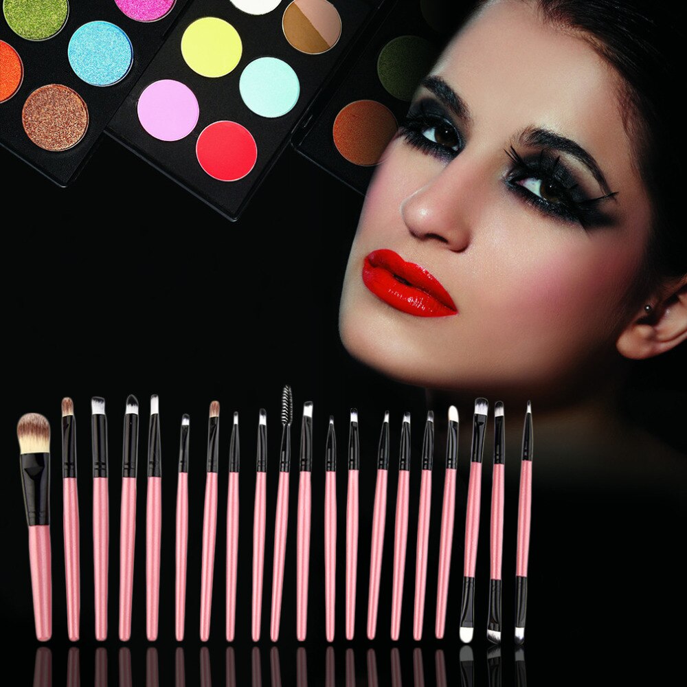 20 stk makeup børster pakke komplet make-up lip liner foundation concealer make up børster værktøjer essentielle sæt
