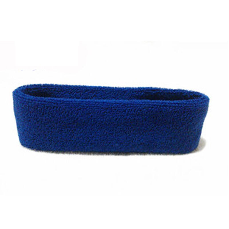 Unisex Yoga Haarband Sport Katoen Zweetband Hoofdband Voor Mannen Vrouwen Hoofdbanden Hoofddeksels Sterke Elastische Haarbanden Haaraccessoires: sapphire