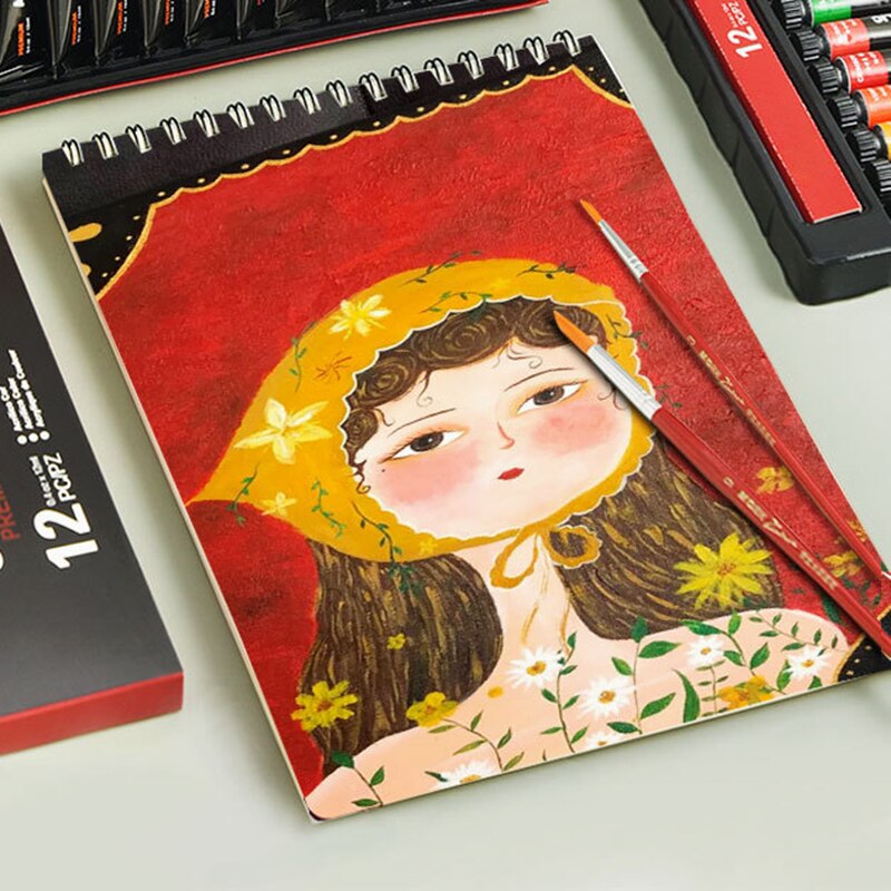 Acrylic Premium Artist Paint 12ml Tubes Set of 12/24 Acrylic Paint Set Hogard