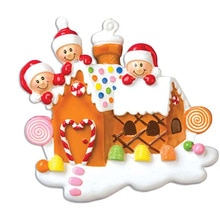 DIY Name Blessing Christmas Tree Ornament Family Xmas Lockdown Decoration: Family Member of 3