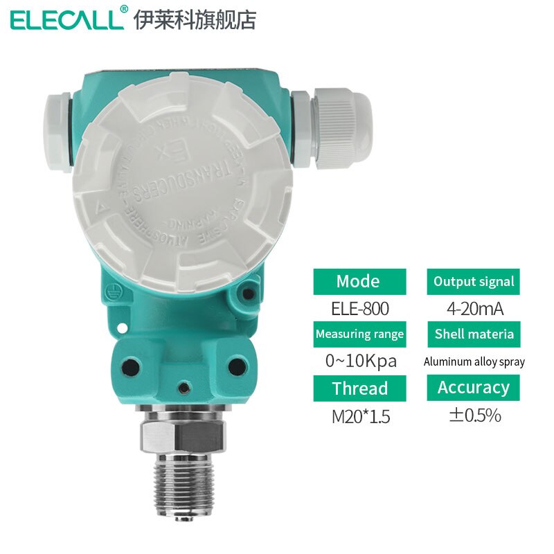 ELECALL Digital Pressure Transmitter sensors Diffusion Silicon Pressure Hydraulic 4-20mA output sensor high-accuracy