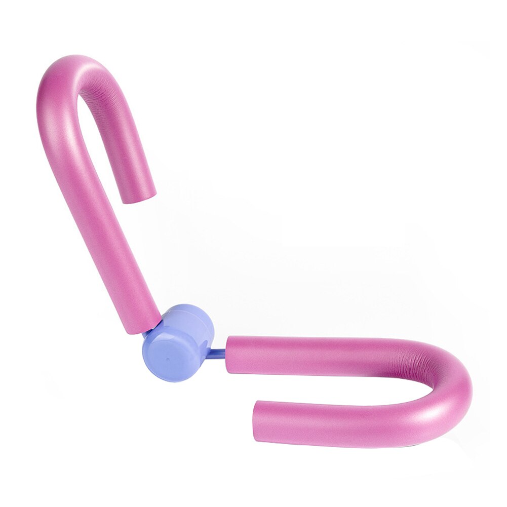 PVC Leg Thigh Exercisers Gym Sports Thigh Master Leg Muscle Arm Chest Waist Exerciser Workout Machine Gym Home Fitness Equipment: Pink