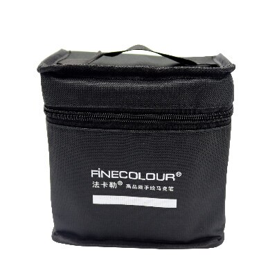 Finecolour Marker stift Lagerung Tasche Multifunktions Falten Kuli Tasche Große Kapazität Marker Stift Vorhang Kunst Liefert schwarz: Mittel