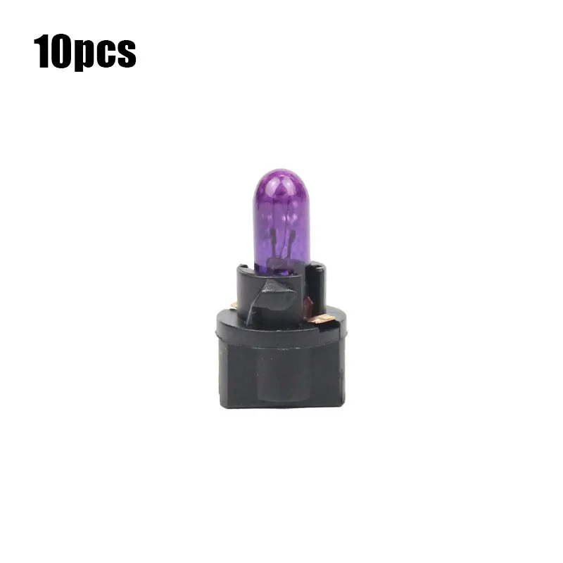 1/5/10 Uds T5 luz LED para coche automóviles diodo emisor de luz instrumento calibre tablero bombillas 12v/24v lámpara Interior de coche: Champán