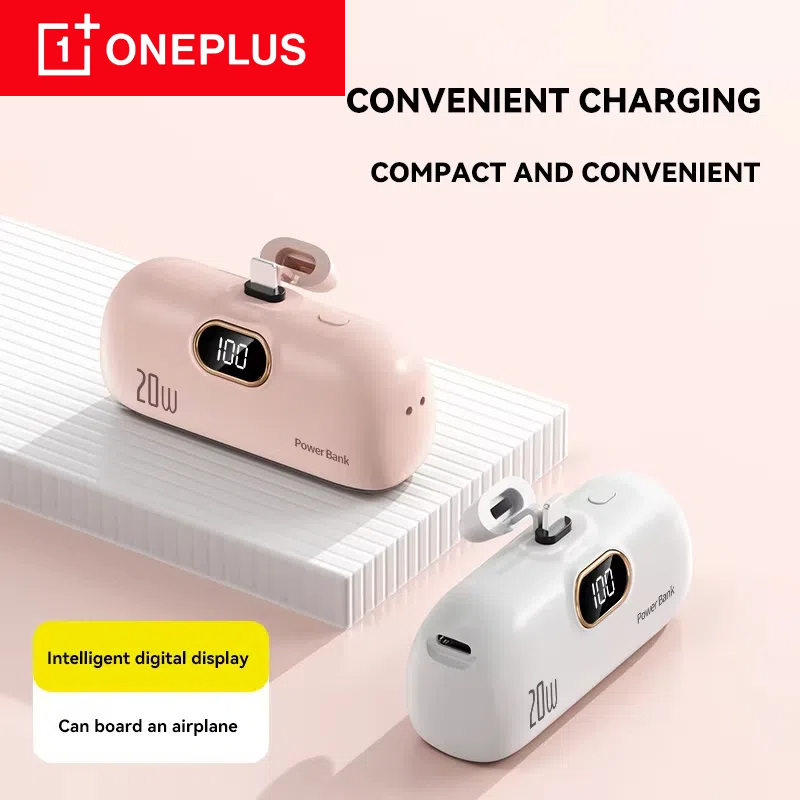 ONEPLUS 30000mAh Mini banco de energía portátil cápsula fuente de alimentación móvil batería externa de emergencia cargador rápido para iPhone tipo c