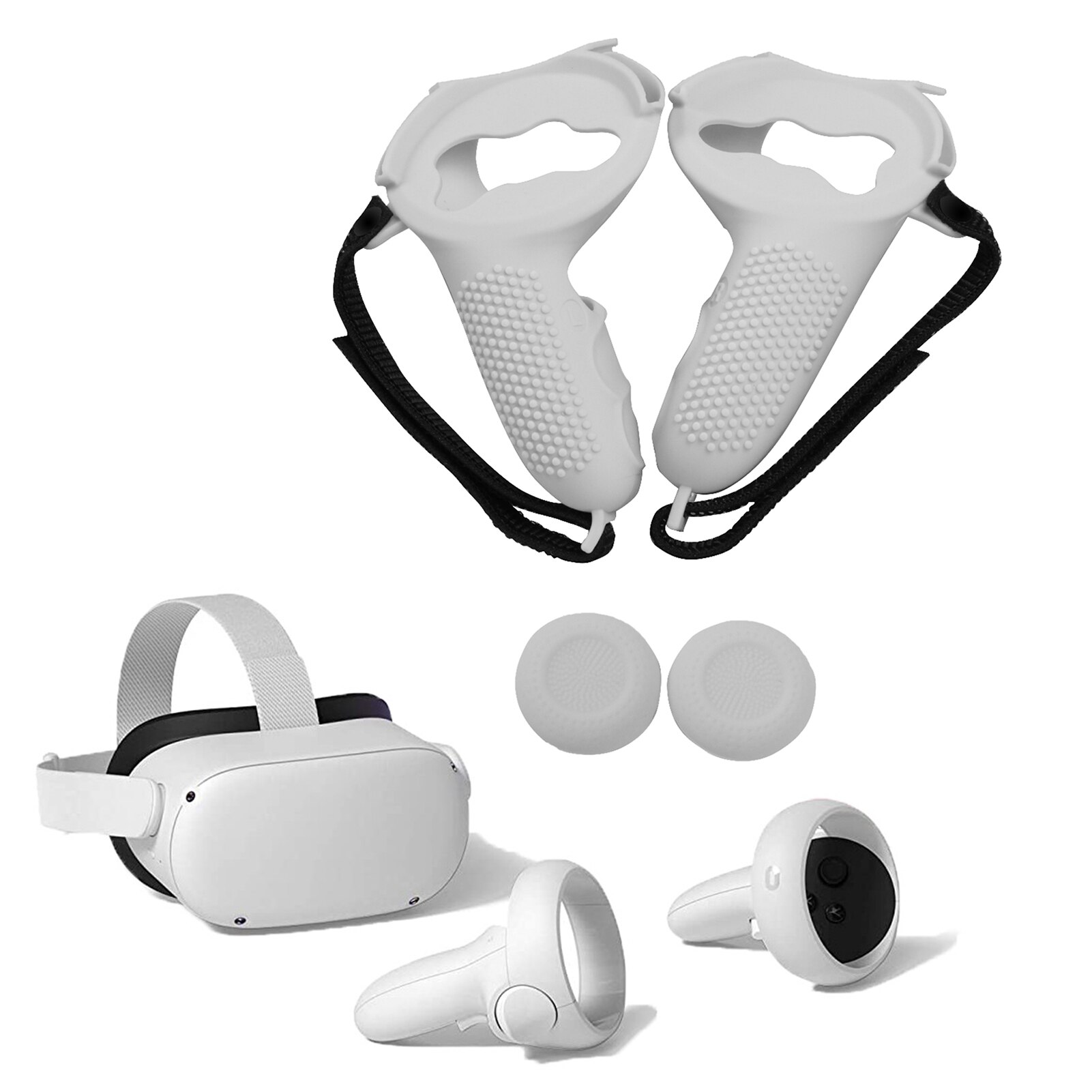 VR Accessories Anti-throw Controller Grips Covers Protective Cover Protector For Oculus Quest 2/ For Oculus Rift S Controllers