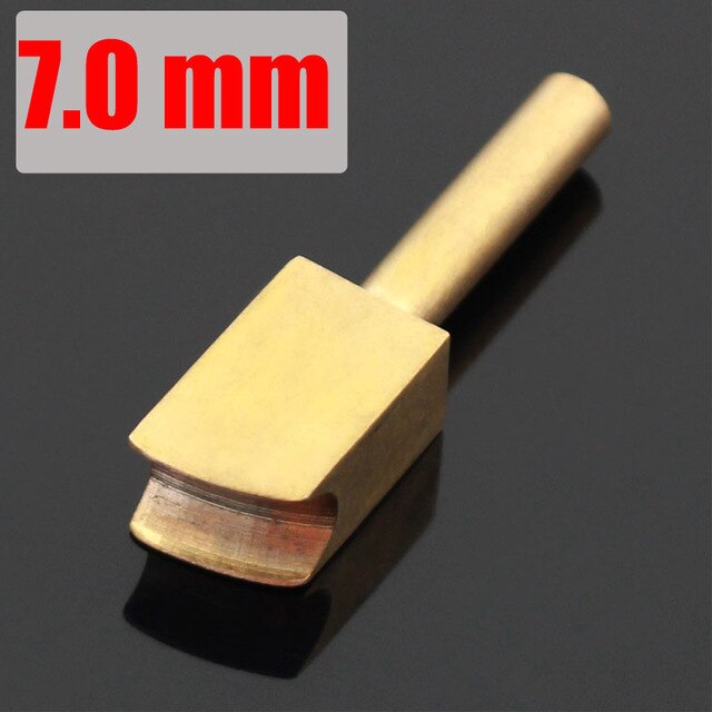 Dispositif électrique de sertissage et de chauffage du cuir, outil pour sceller les bords en laiton, outils électriques de décoration des bords du cuir: 7.0mm