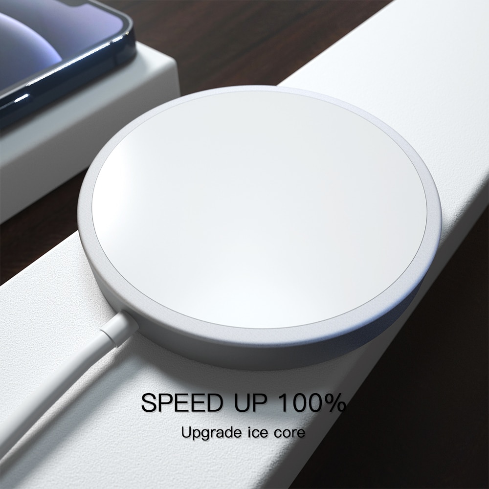 Magnetic Wireless Charger For iPhone 12 Pro Max Magsafe Charger 15W Fast Charging Dock For Samsung Xiaomi Quick Wireless Charger