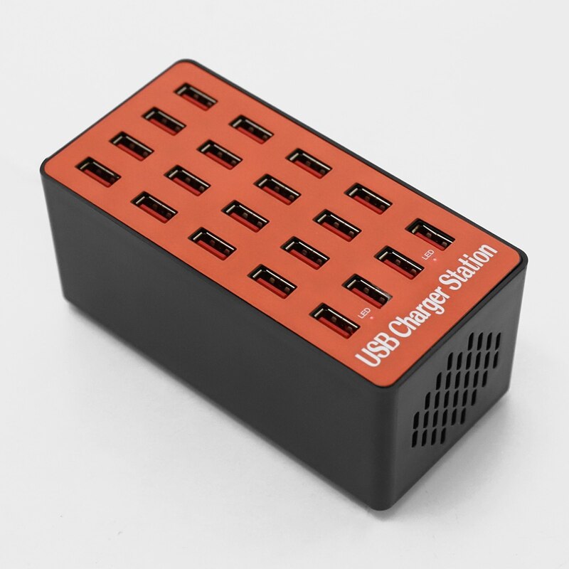 Usb-telefoonlader, 20 -poorts lader, 20a multipoort slimme lader, tablet snellader
