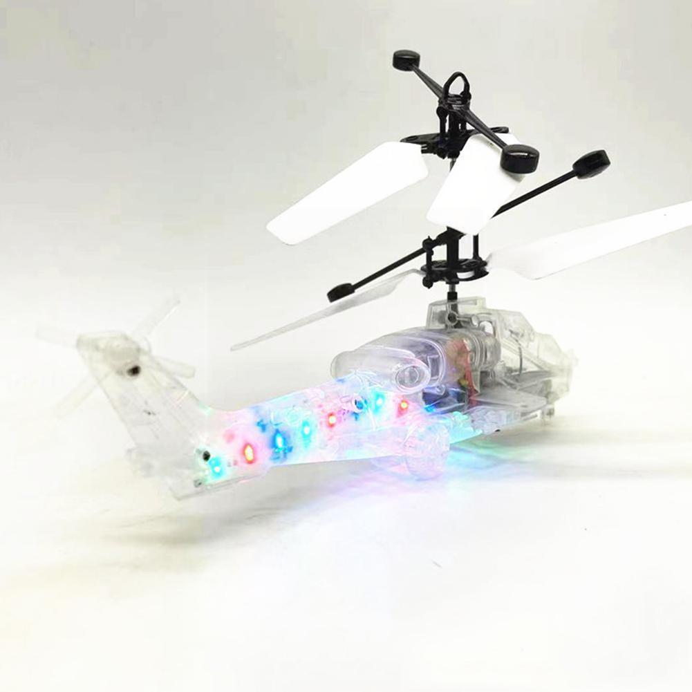 Rc Helicopter Mini Led Licht Speelgoed Rc Vliegtuig Met Led Licht Anti-Collision Duurzame Legering Speelgoed Voor Beginner Kids jongens Kinderen F4m0