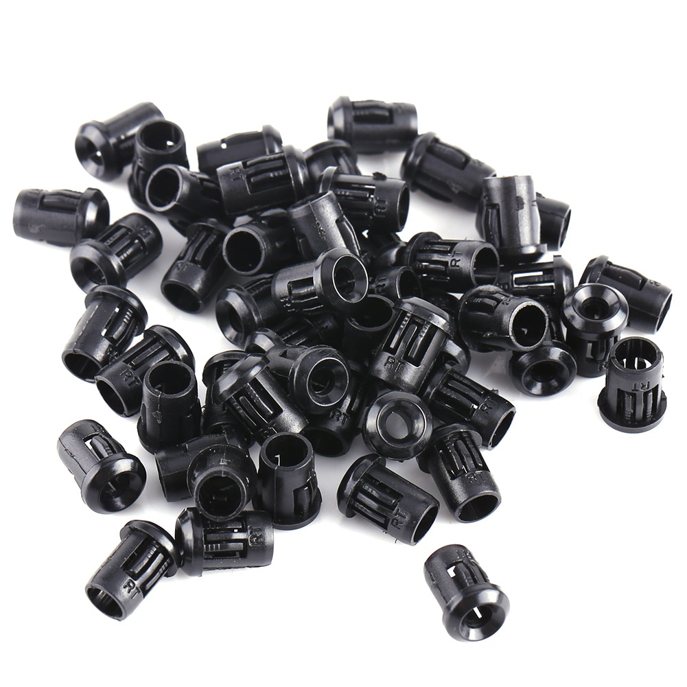 3mm 5mm 8mm 10mm led lampe sokkel 50 stk lampe lys socket diode holder plast svart klips rammefeste nyttig lys diode holder: 3mm