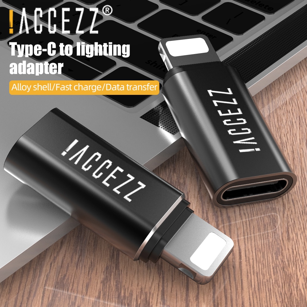 !! Уzz 2PC adattatore USB C tipo C a 8 spillo per Mela per iphone 12 X XS XR 8 7 più 10 illuminazione sincronizzazione dati convertitore di ricarica rapida