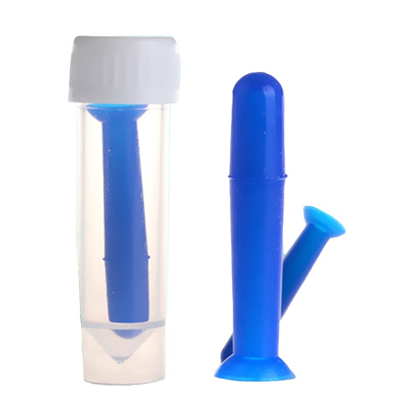 Bâton de lentilles de Contact en Silicone bleu, ventouse, Gel doux, Portable voyage, Mini outil de retrait de lentilles de Contact, 1 pièce