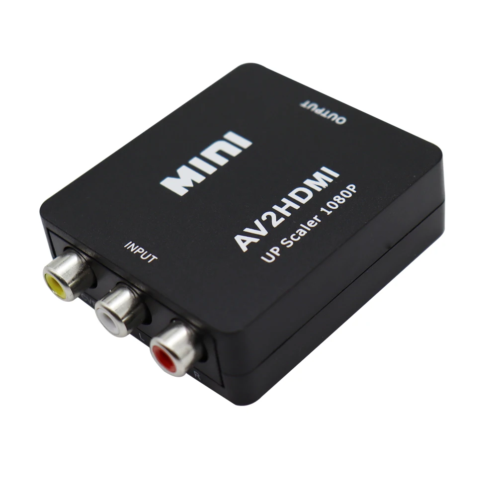 AV2HDMI RCA AV naar HDMI-compatibele composietadapterconverter 1080P audiovideokabel CVBS AV-adapter met USB-kabel