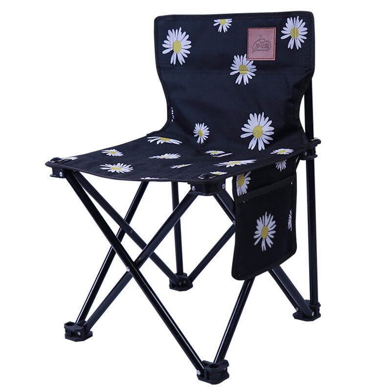 Small Camping Chair Beach Compact Outdoor Side Pocket Fishing Camping Furniture Cadeira Dobravel Multifunctional Chair JD50YZ