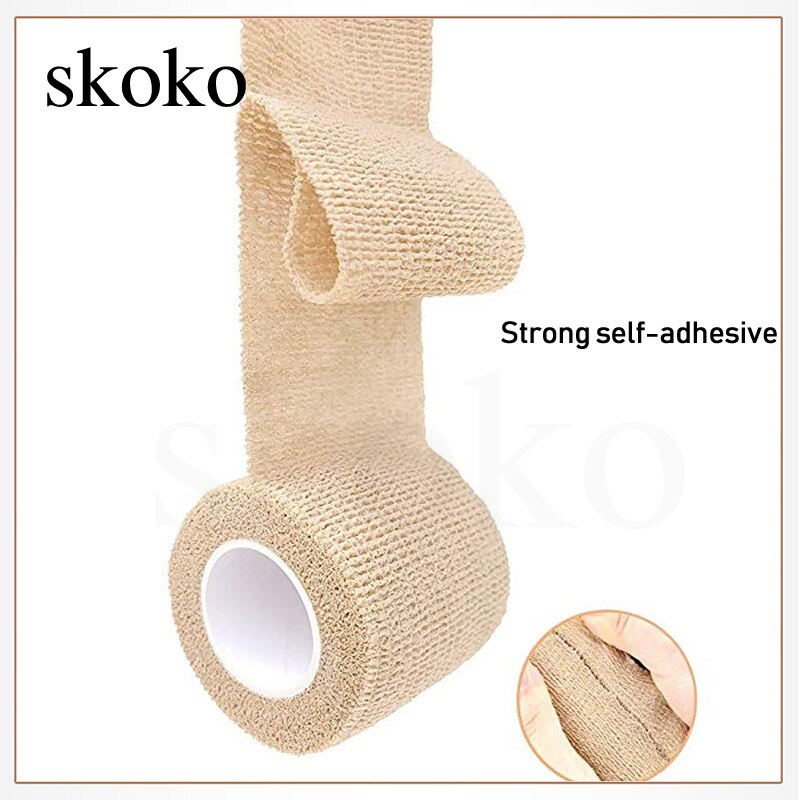 24 Rolls Of Self-Adhesive Bandage 5cm*4.5m Emergency Tape Elastic Self-Adhesive Tape, Suitable For Sports Wrists And Ankles