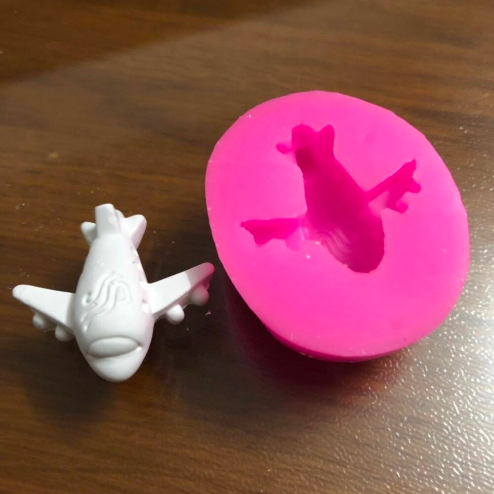 Minuscule Mini avion forme Silicone gâteau moule, pâte chocolat cuisson moule gaufrage Die Fondant avion gâteau décoration outil