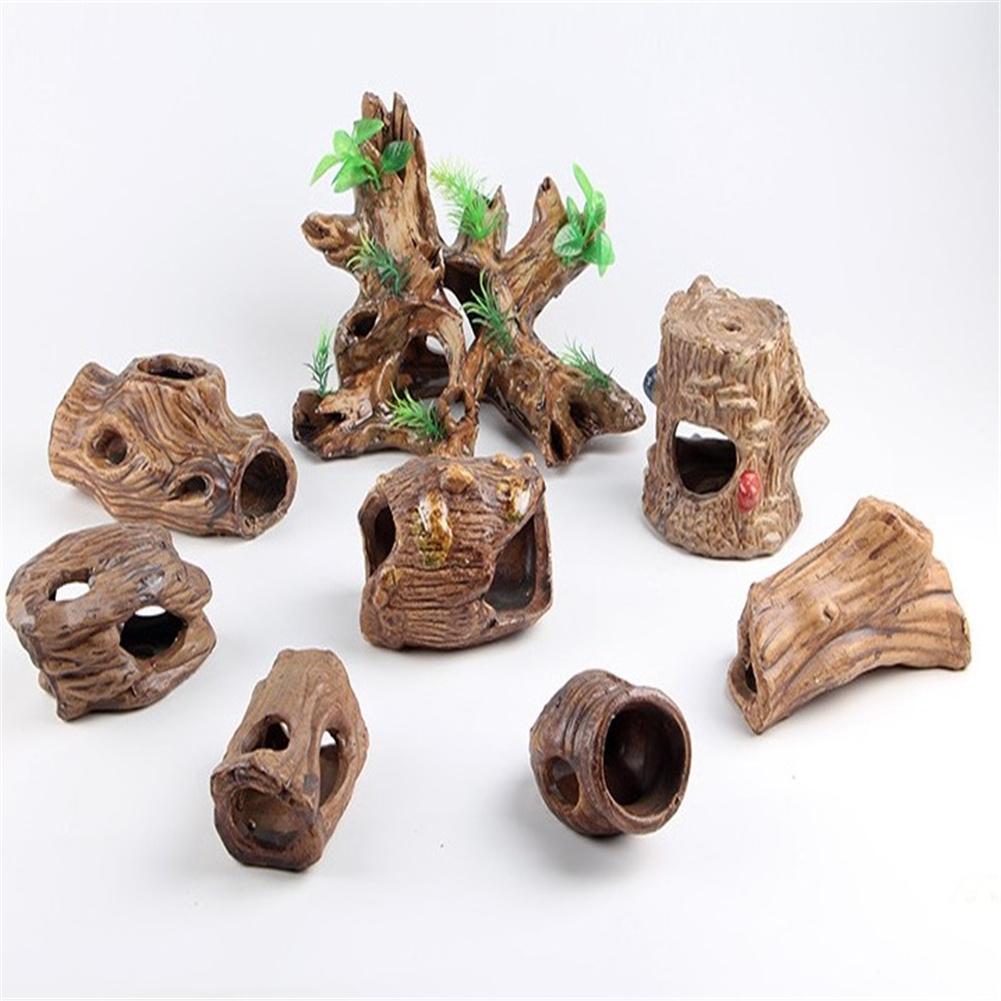 Support en forme de branche d&#39;arbre pour reptiles serpent escalade, plate-forme décorative, ornement en céramique