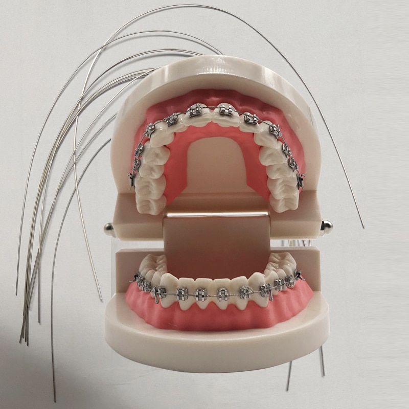 10 Bags Dental Niti Materialen Tanden Implant Model Met Brace Voor Tandarts Student Gebruikt Tanden Whitening Gereedschap Instrument