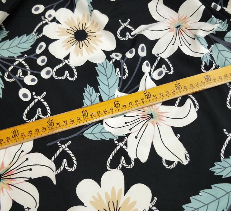 Soft Chiffon Dress Fabric dress blouse slightly stretchy shirt material DIY sewing textile Summer dress material: 2