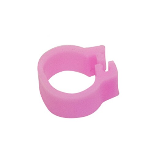 Innen Durchmesser 10mm Kleine Vogel Kunststoff Clip Ring Taube Farbe Fuß Ring 10 Farbe Taube Wachtel Baby Vogel Liefert 100 stück: Pink