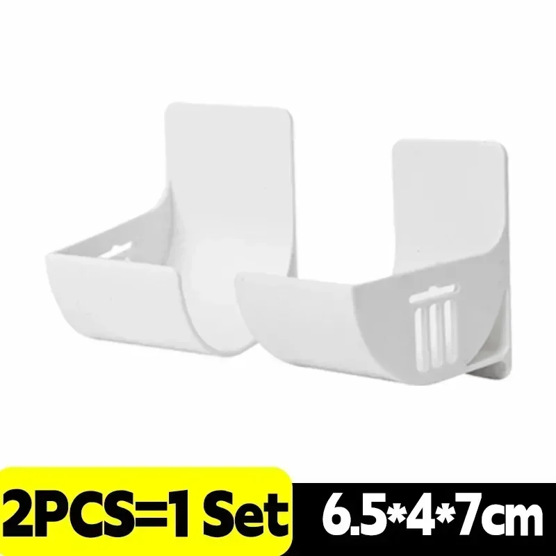 20/2 pçs saco de lixo rolo titular dispensador frescura filme rolo rack armazenamento fixado na parede prateleira cozinha saco lixo organizador: Preto