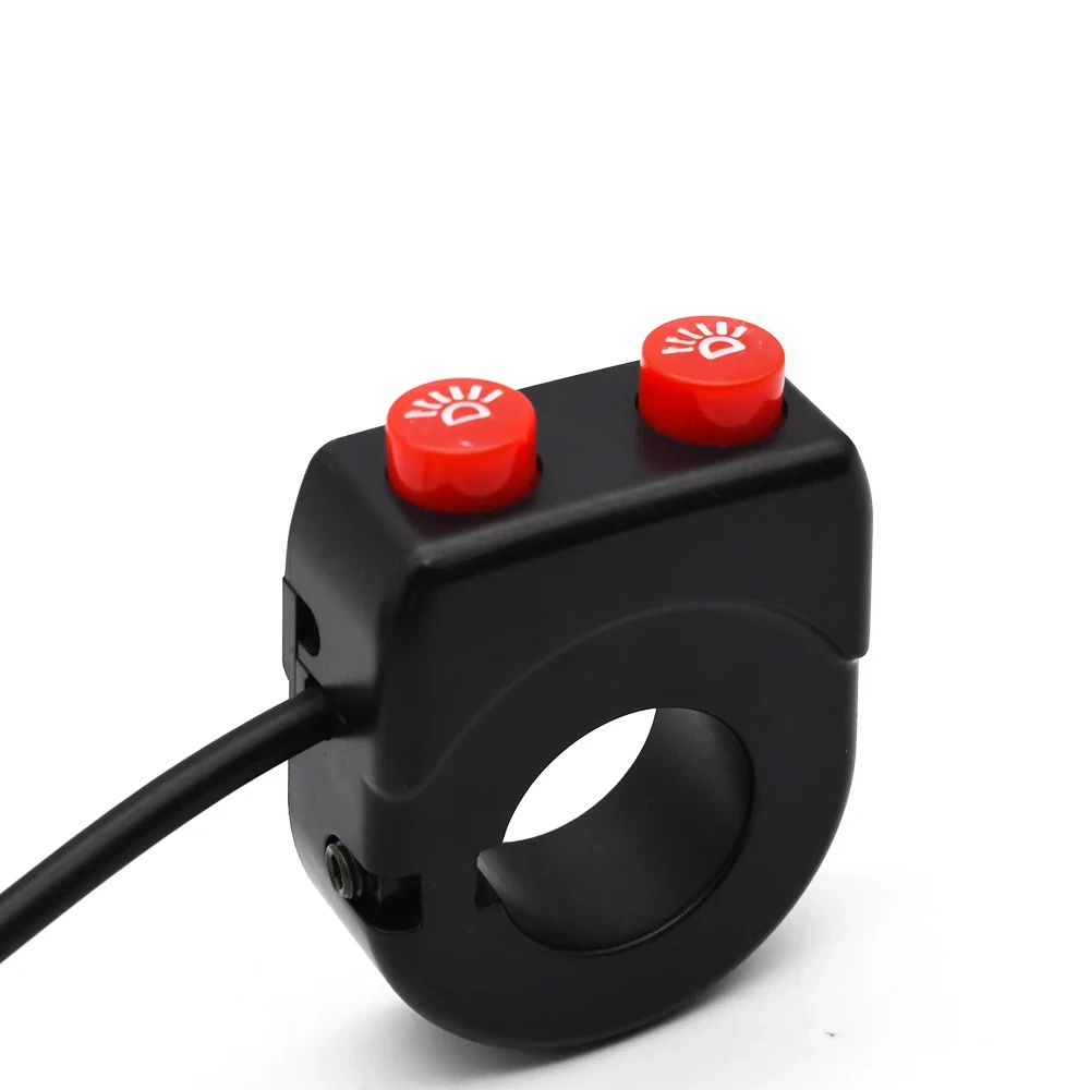 Motorcykel 22mm- handtag tuta blinkers kontrollbrytare tvåfunktionskombinationsbrytare motorcykeltrimning delar: Armégrön