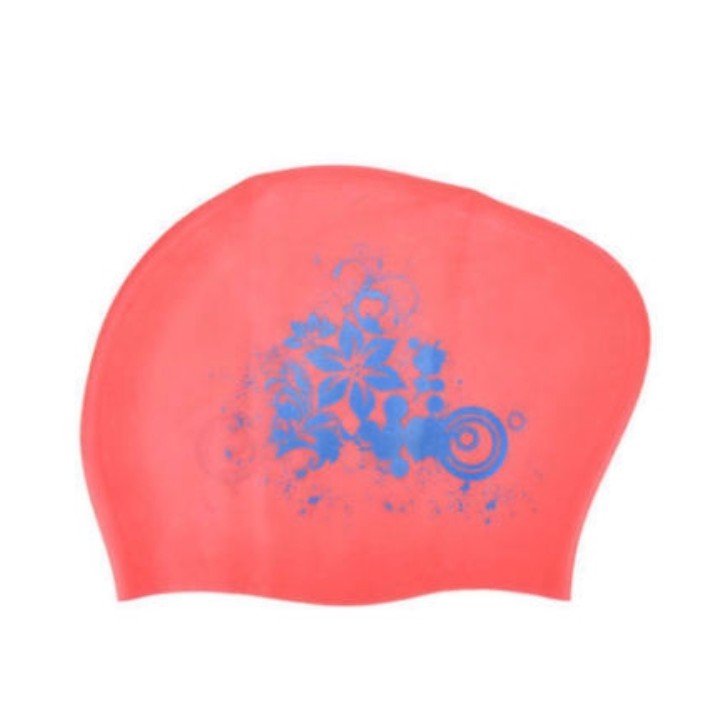 Silikone badehætte til langt hår damer & #39 ;s vandtætte badehætter dame dykker hætte hat til børn garras natacion casquette: Rød