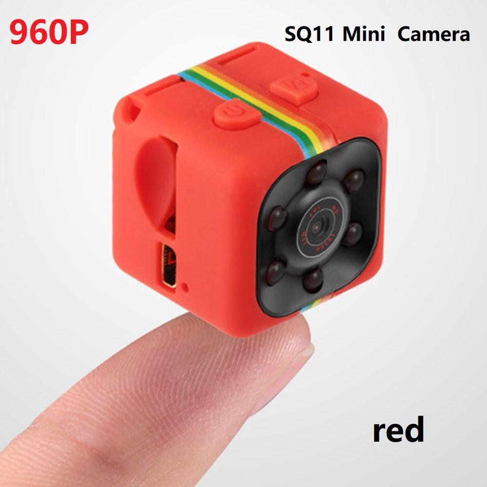 SQ11 Mini Kamera 1080P Sensor Nachtsicht Camcorder Bewegung DVR Mikro Kamera Sport DV Video kleine Kamera Nocken SQ 11: 960p rot