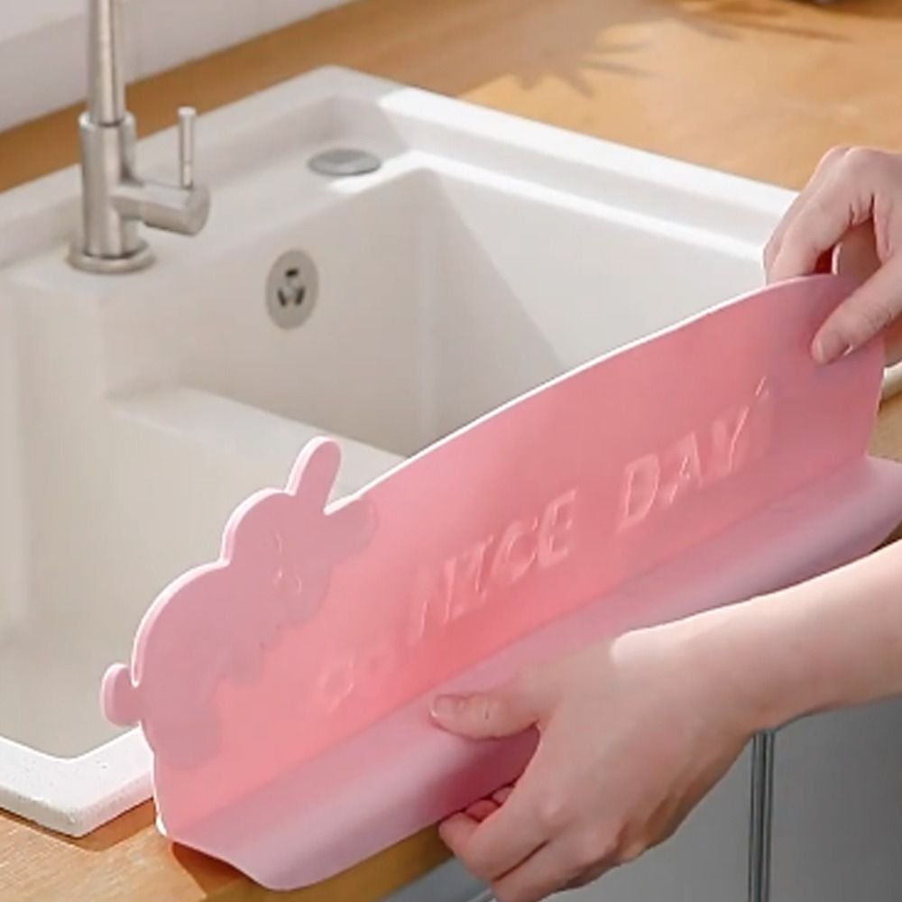 Silikon kjøkken vannledeplate gjenbrukbar myk vask sprutbeskyttelse praktisk antisprut vask klaff blokk kjøkkenutstyr