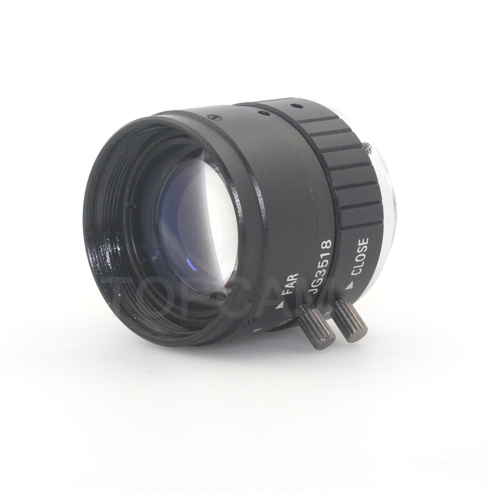 5MP 35mm F1.8 Manual Zoom Focus Iris C Mount Lens CCTV Lens for Microscopes CCTV Camera