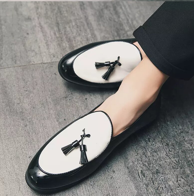 Chaussures pour hommes à la en cuir Pu moine sangle mocassins chaussures à la main décontracté formel chaussure d'affaires Zapatos De Hombre 4M937