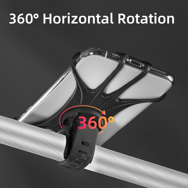 ROCKBROS Fahrrad-Handyhalter, elastisch, Silikon, verstellbar, für Fahrrad, praktisch-Ständer, Radfahren, Fahrrad, praktisch-Halterung, Unterstützung