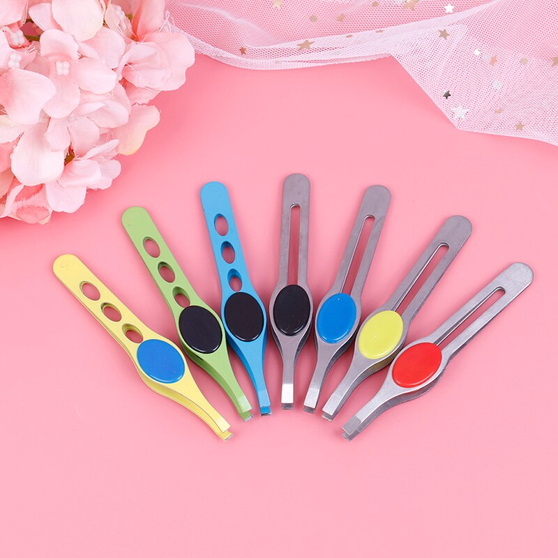 Øjenbryn klip hår skrå aftrækker rustfrit stål bryn trimmer ansigtshårfjerning