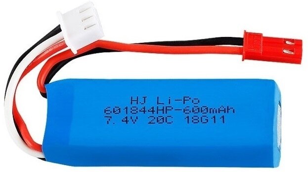 7.4V 600mAh 20C Lipo Battery for WLtoys K969 K979 K989 K999 P929 P939 RC Car Parts 2s 7.4v Battery 4pcs/lots: 1pcs battery