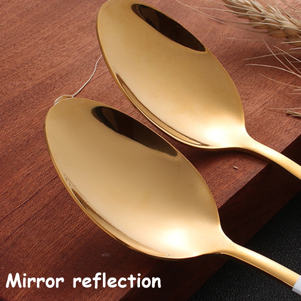 Gold Cutlery Set Stainless Steel Cutlery Western Dinnerware Set Kitchen Knives Spoon Pink Set Steel Cutlery Set