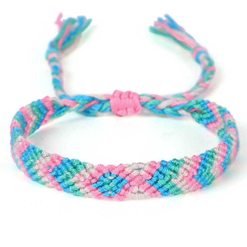 Boho Fish Shape Handcrafed Friendship Bracelet Girl Women Femme Call Me By Your Name Similar Cotton Surf Jewelry