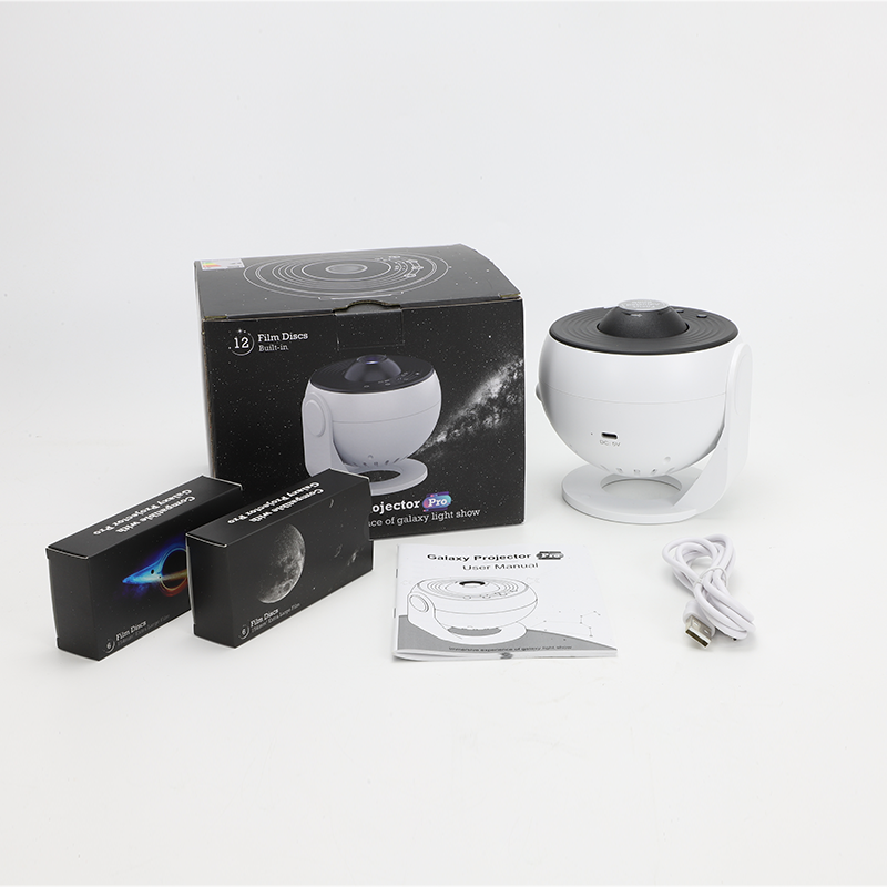 Projetor Galaxy Luz noturna Projetor de céu estrelado 360 ° Lâmpada planetária giratória para quarto infantil, presente de dia dos namorados, decoração de casamento: Preto