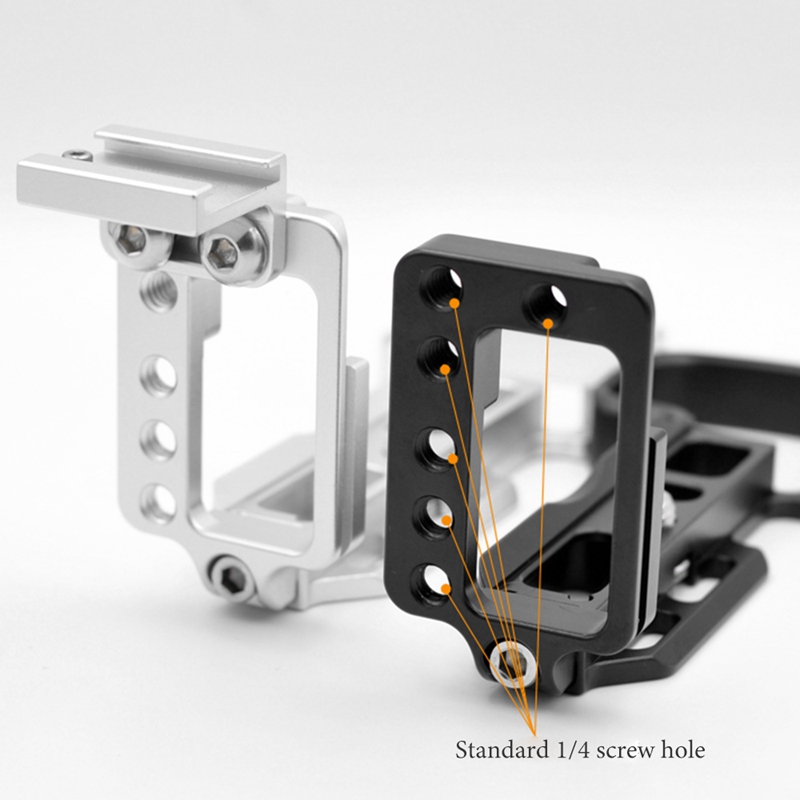 For Sony A6000 Mini Single Camera Quick Release L Plate with Shoe Seat Vertical Shoot Hand Grip Holder Board