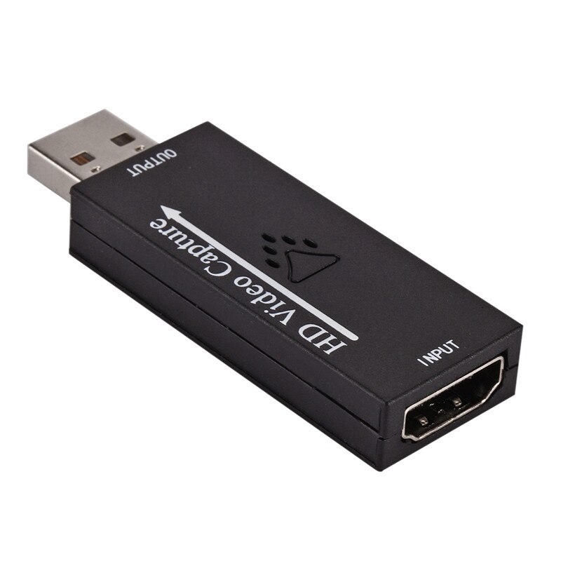 Carte de Capture vidéo HDMI vers USB 2.0 HD enregistreur pour jeu PS4: Black
