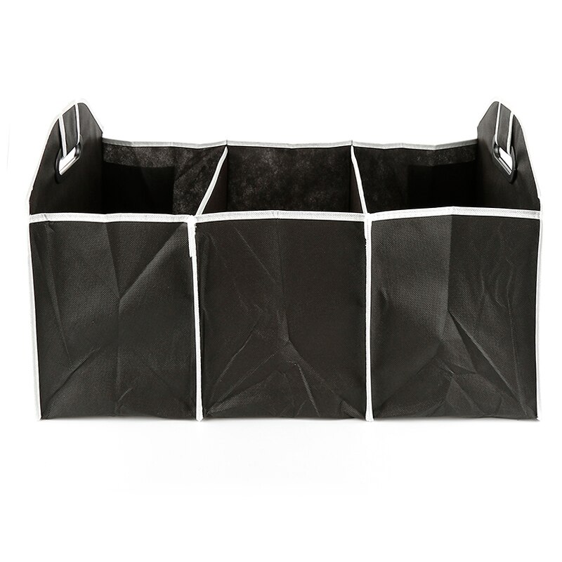 Car Storage Collapsible Storage Folding Trunk Cargo Caddy Organizer With 3 Compartments Great For Ford Hyundai Auto Car Truck: Default Title