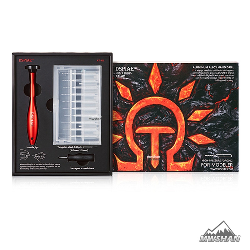 DSPIAE AT-HD Metall Handbohrer Set - Modellierwerkzeug - Hobby Zubehör