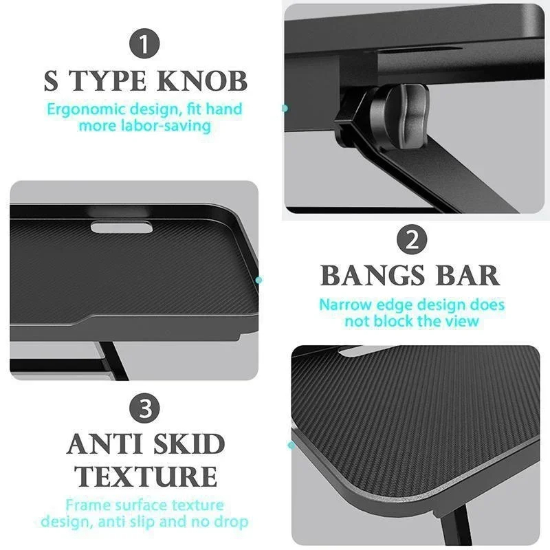 Verstelbare opvouwbare desktopstandaard voor tv-scherm Computermonitor Router Set-Top Box Speler Kantoor Thuis Opbergplank Organizer