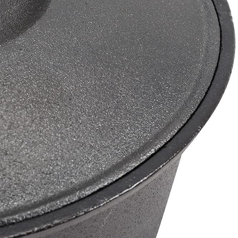 Practical Cast Iron Saucepan, Non-Stick Pan With Lid Cast Iron Deep Pan, Suitable For Induction, Electric And Gas Hobs