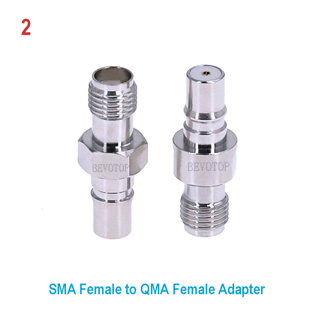 QMA auf SMA-Adapterstecker, SMA-Stecker, weiblich auf QMA-Stecker, weiblich, 90 Grad rechtwinklig, RF-Koax-Durcheinander, vernickelt,: dunkel Grau