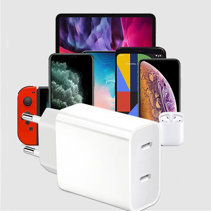 Pd 20W USB-C Charger Voor Iphone 12 Pro Max Mini Quick Charge 3.0 20W Type C Snel Opladen reizen Muur Voor Iphone 13 Pro Max